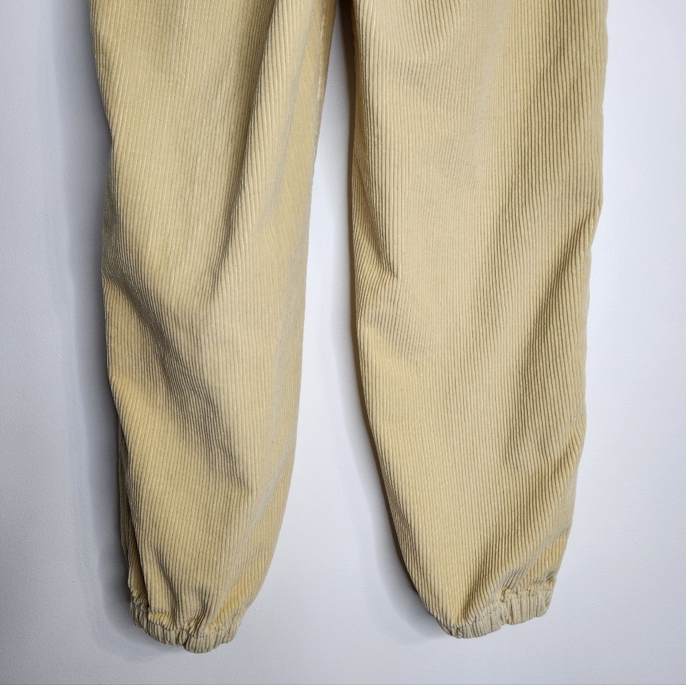 Aritzia Tna Ripcord Butter Yellow Corduroy Jogger Leg Pants Size 6 - Picture 11 of 15